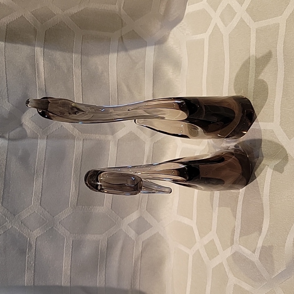 Murano Glass Black Swans - Picture 2 of 8
